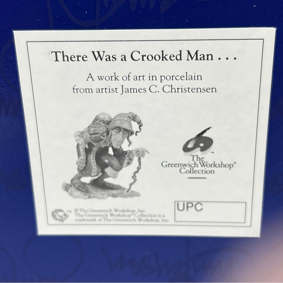 James C Christensen “There Was a Crooked Man” Fine Art Porcelain. - Picture 7 of 8